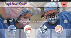 Desktop Screenshot of leighsmilecenter.com